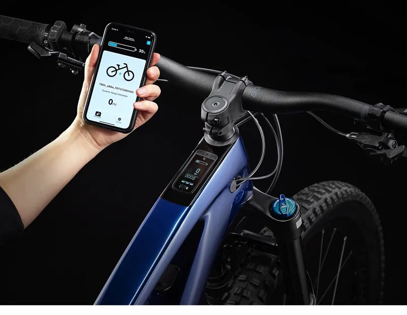 Trek Fuel EXE 9.7 SLX/XT Electric Mountain Bike in Mulsanne Blue-3
